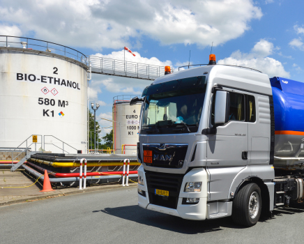 Truck with bio-ethanol