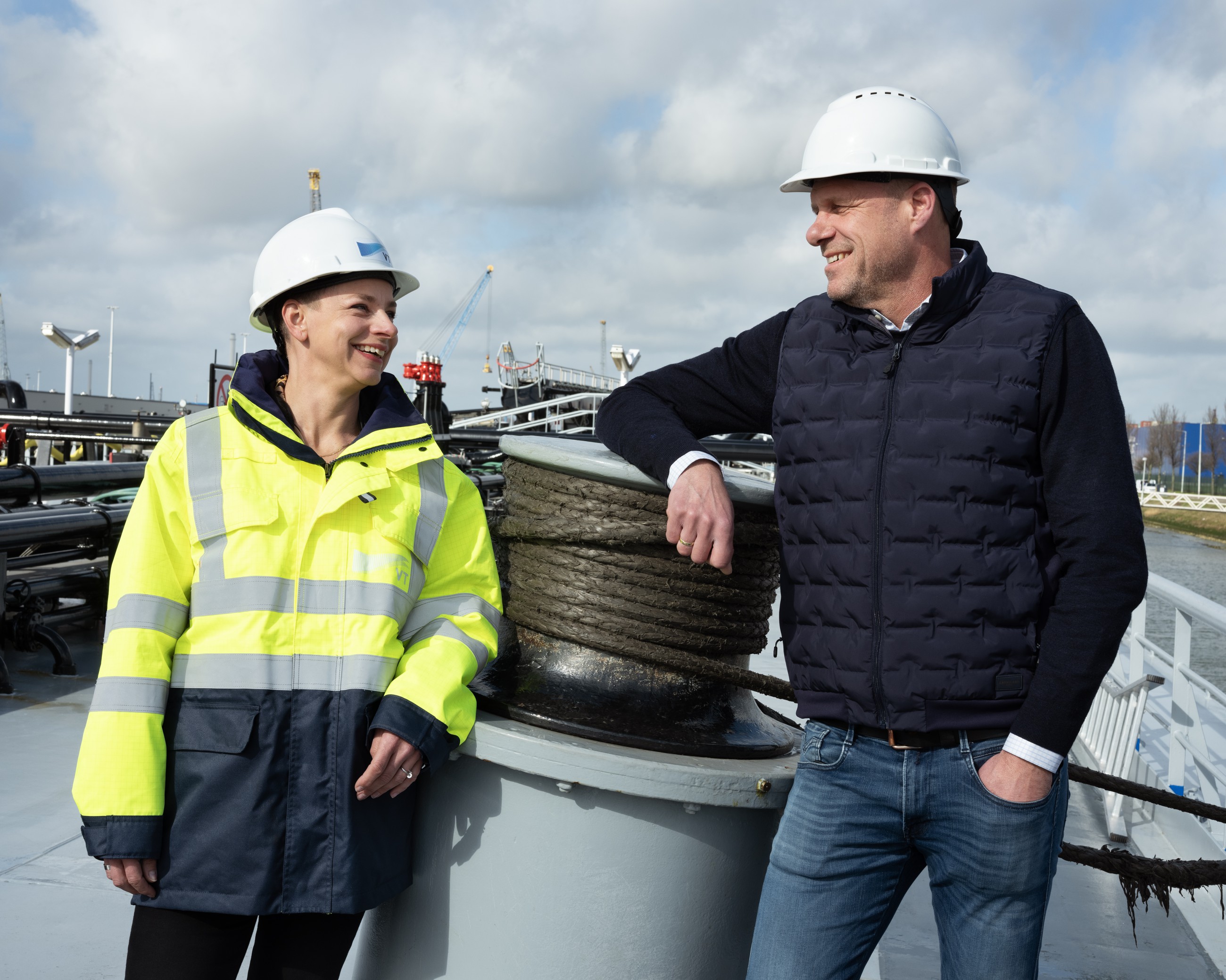 Claudia Beumer, Global Accountmanager VT Group & Alex van der Made, Manager Supply FinCo Group